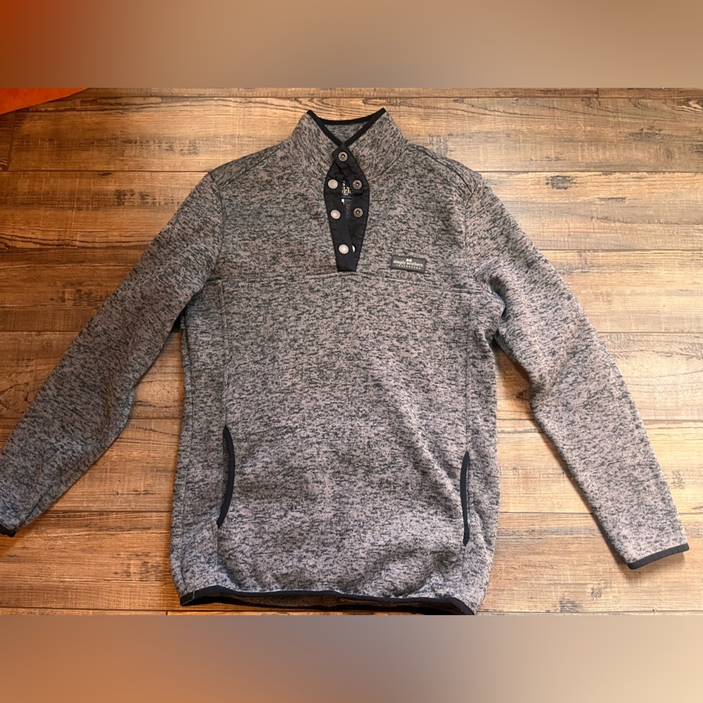 Simply Southern Black and Gray Knit Sweater